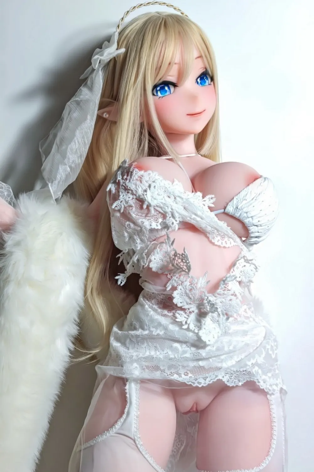 Elsa Babe 148cm L AHR009ヘッド 愛原未来（Aihara Mirai) エルフ耳 ダッチワイフ 宣材画像はフルシリコン製 カスタマイズ可